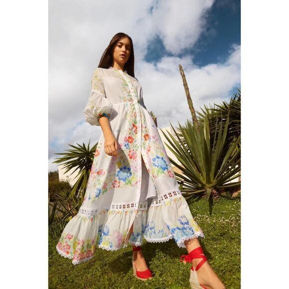 Charo Ruiz Long Dress Ganna M - Picture 1 of 12
